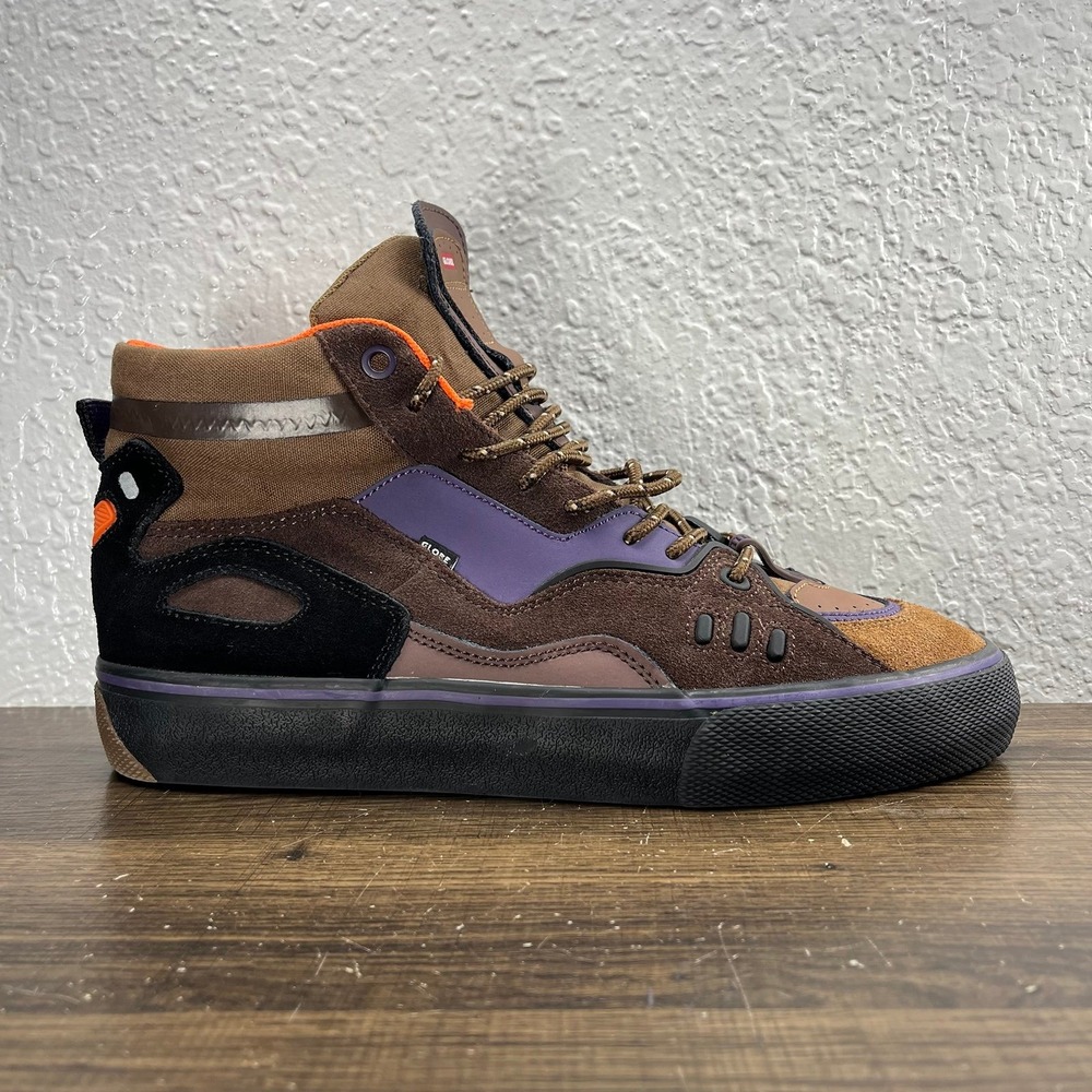 Globe Dimension High Top Men's Brown Skate Shoes - Men's Size 9